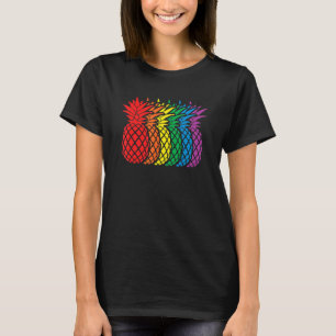 Camiseta Piñas arcoiris Aloha Mes del Orgullo Gay Hawai
