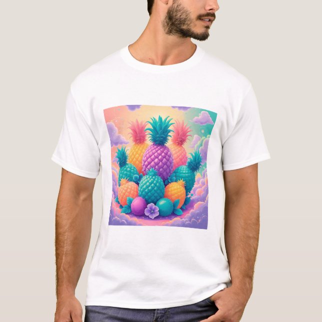 Camiseta Piñas de colores (Anverso)