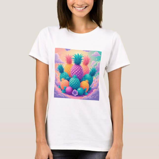 Camiseta Piñas de colores (Anverso)