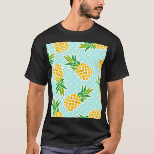 Camiseta Piñas Exóticas: Polka Azul-Dot Diversión.