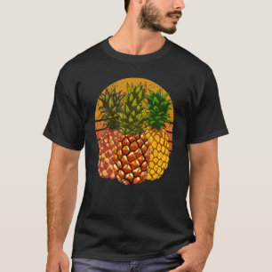 Camiseta Piñas retro Moluscas Exóticas Lover Pinea Tropical