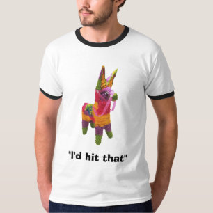 Camiseta pinata, "golpearía eso "