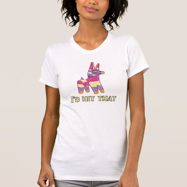 Camiseta Pinata, golpearía eso (Anverso)