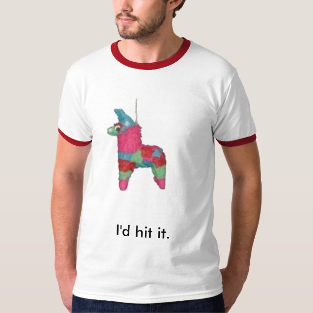 Camiseta pinata, lo golpearía (Anverso)