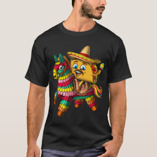 Camiseta Piñata montando taco mexicano