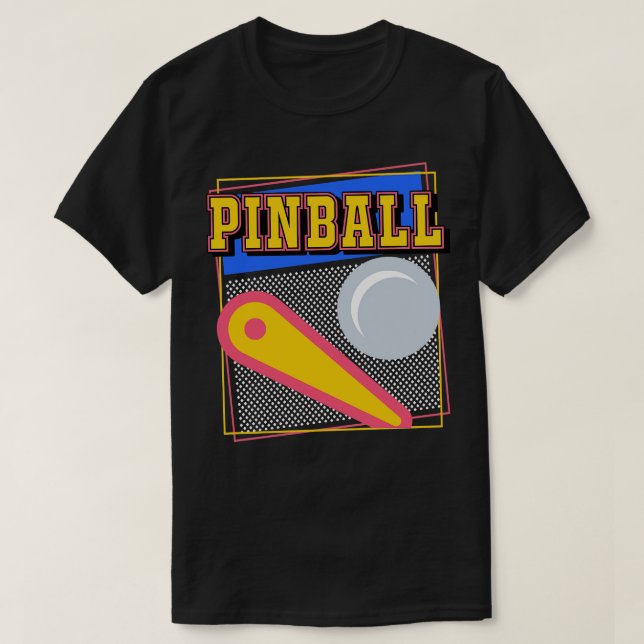 Camiseta Pinball 80 (Diseño del anverso)