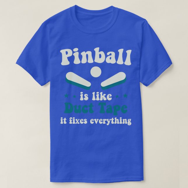 Camiseta Pinball Arregla Todo Arcade Juego Divertido (Diseño del anverso)