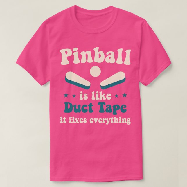 Camiseta Pinball arregla todo el juego divertido de Arcade (Diseño del anverso)