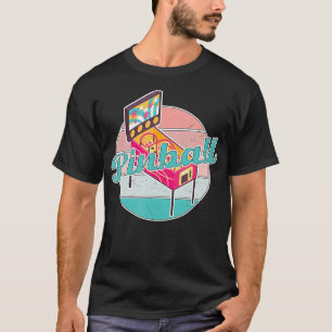 Camiseta Pinball Ball Insertar juego de monedas sobre la ar