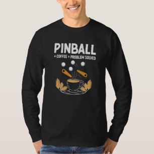 Camiseta Pinball Coffee Leyenda de Juegos de Pinball Clás