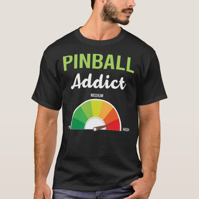 Camiseta Pinball de adicción (Anverso)
