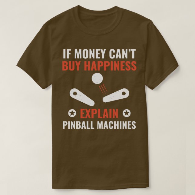 Camiseta Pinball es la felicidad el divertido jugador de Pi (Diseño del anverso)