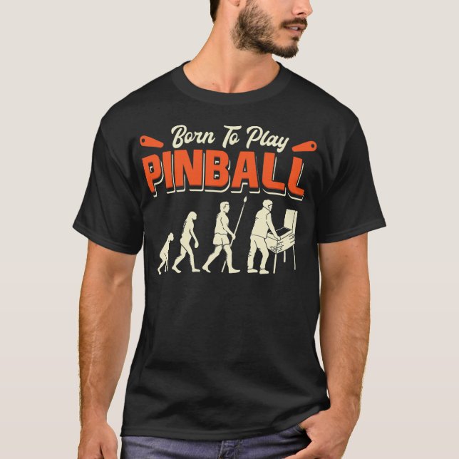 Camiseta Pinball Game Pinball Player Design  (Anverso)
