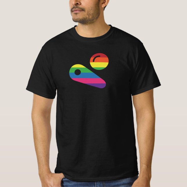Camiseta Pinball LGBT Player (Anverso)