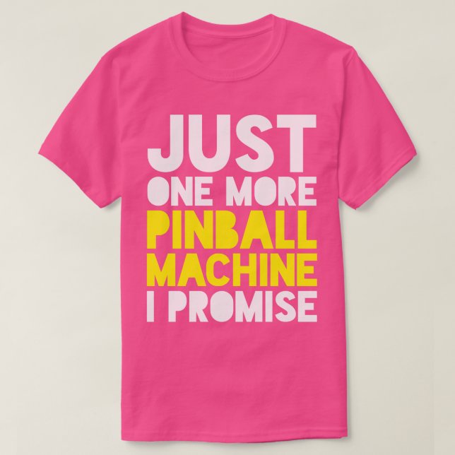 Camiseta Pinball Machine Pinball (Diseño del anverso)
