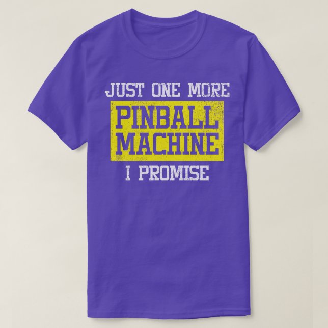 Camiseta Pinball Machine Vintage (Diseño del anverso)