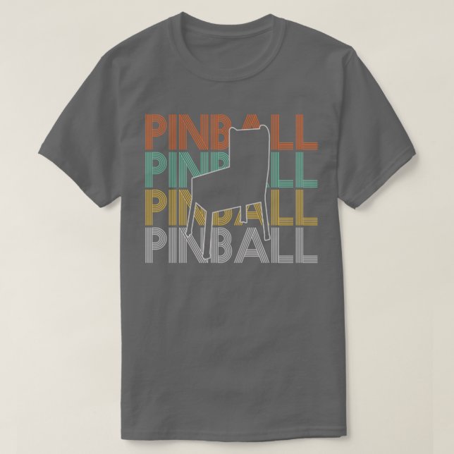 Camiseta Pinball Pinball Machine Vintage (Diseño del anverso)