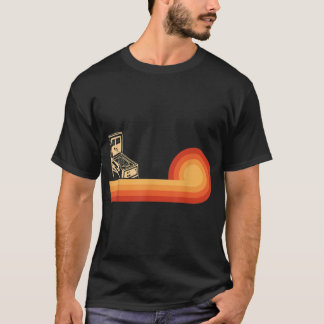 Camiseta Pinball Retro Clásico Para Hombres Con Arcade Vint