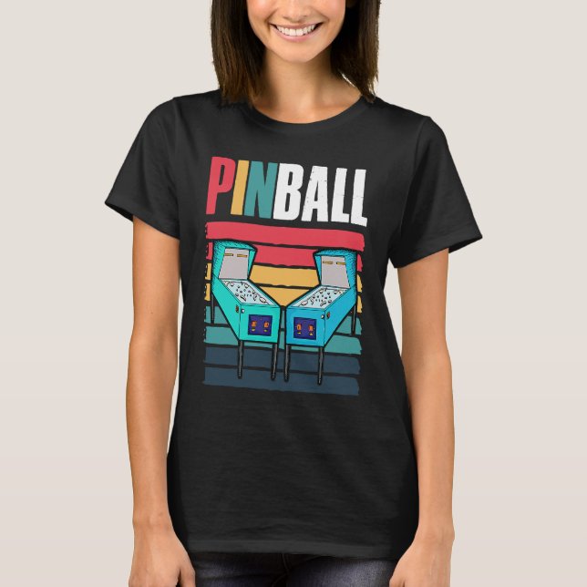 Camiseta Pinball Retro Vintage Multiball Pinball Ar (Anverso)