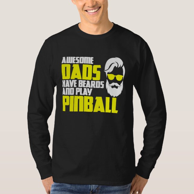 Camiseta Pinball saying pinball machine father's day pinbal (Anverso)