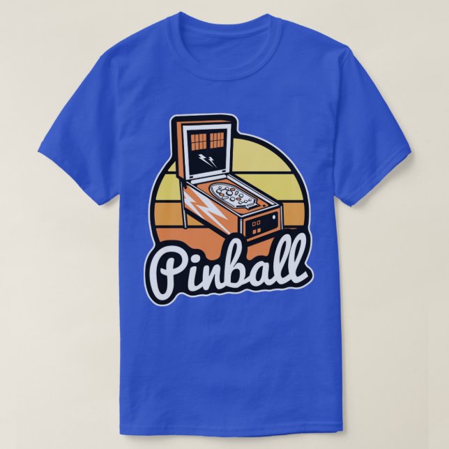 Camiseta Pinball Shirt Retro Clásico Regalos Para Hombres (Diseño del anverso)