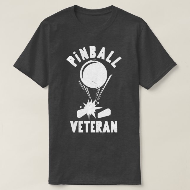 Camiseta Pinball Veteran (Diseño del anverso)