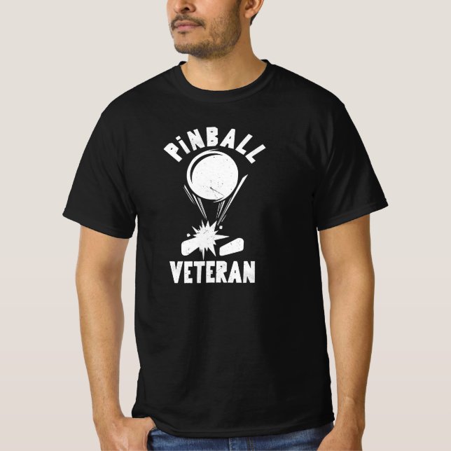 Camiseta Pinball Veteran Player (Anverso)