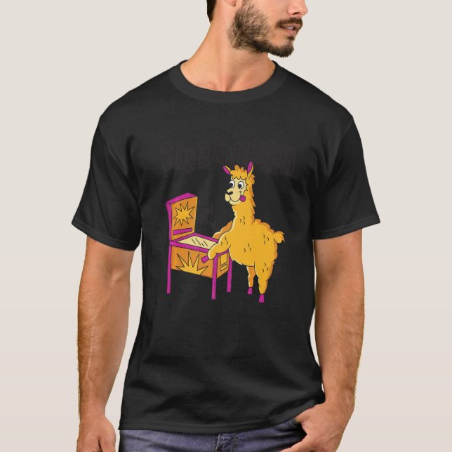 Camiseta Pinballama con Fun Flipper Retro Design Premium (Anverso)