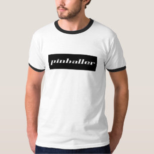 Camiseta Pinballer blanco y negro