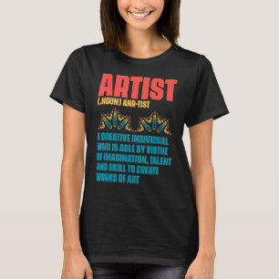 Camiseta Pincel de definición de artista moderno