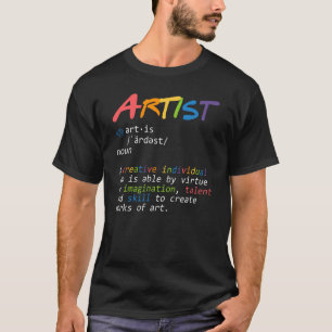 Camiseta Pincel de definición de artista moderno