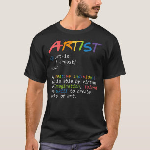 Camiseta Pincel de definición de artista moderno