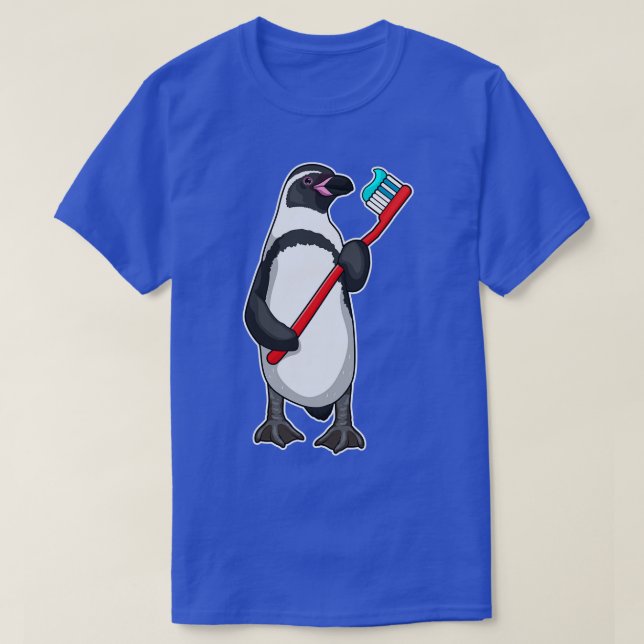 Camiseta Pincel de dientes de pingüino (Diseño del anverso)
