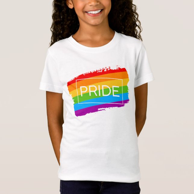 Camiseta Pincel de orgullo arcoiris (Anverso)