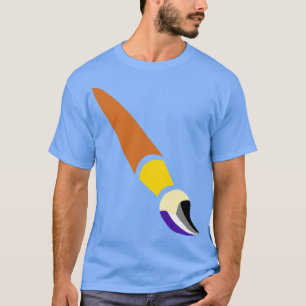 Camiseta Pincel de orgullo asexual
