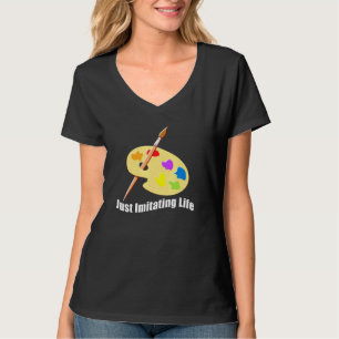 Camiseta Pincel de paleta de arte para acuarelas pintadoras