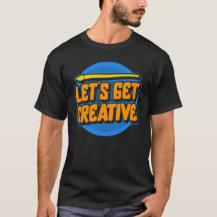 Camiseta Pincel de paleta de pintura creativa