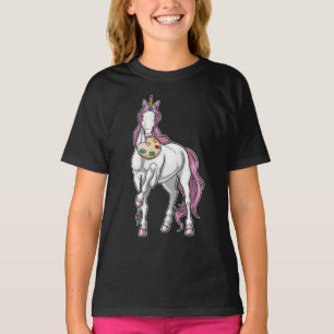 Camiseta Pincel de pintador de unicornio