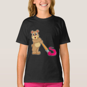 Camiseta Pincel de pintura de oso