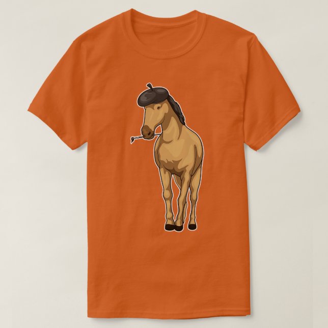 Camiseta Pincel de pintura para gallina (Diseño del anverso)