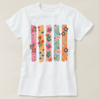 Camiseta Pincel floral de bonito
