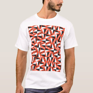 Camiseta Pincel geométrico abstracto: patrón vintage
