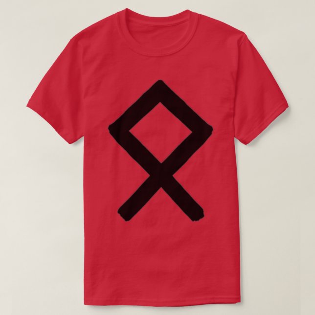Camiseta Pincel Odal Rune negro (Diseño del anverso)