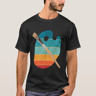 Camiseta Pinceles Pintura Boceto Dibujo Pintando