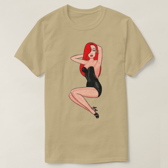 Camiseta pinchador de traje de baño de cabeza roja (Diseño del anverso)
