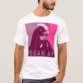Camiseta Pinche de pollo inspirado en arte pop rosa Vegan A