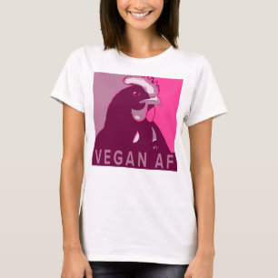 Camiseta Pinche de pollo inspirado en arte pop rosa Vegan A