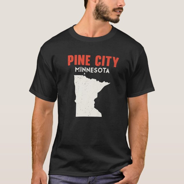 Camiseta Pine City Minnesota EE.UU. America Travel Minne (Anverso)