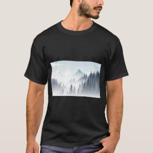 Camiseta Pine Foggy Forest