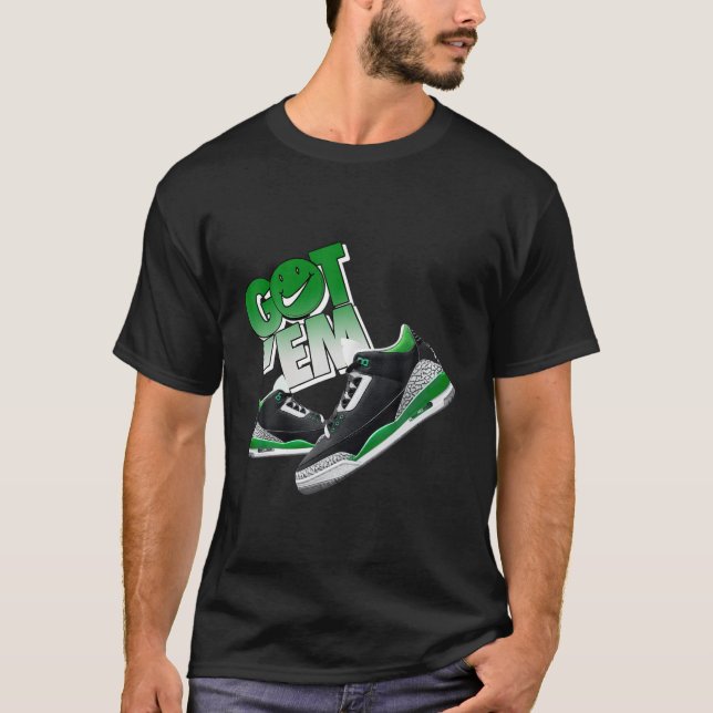 Camiseta Pine Green 3S Tees Para Coincidir Con Sneaker Matc (Anverso)